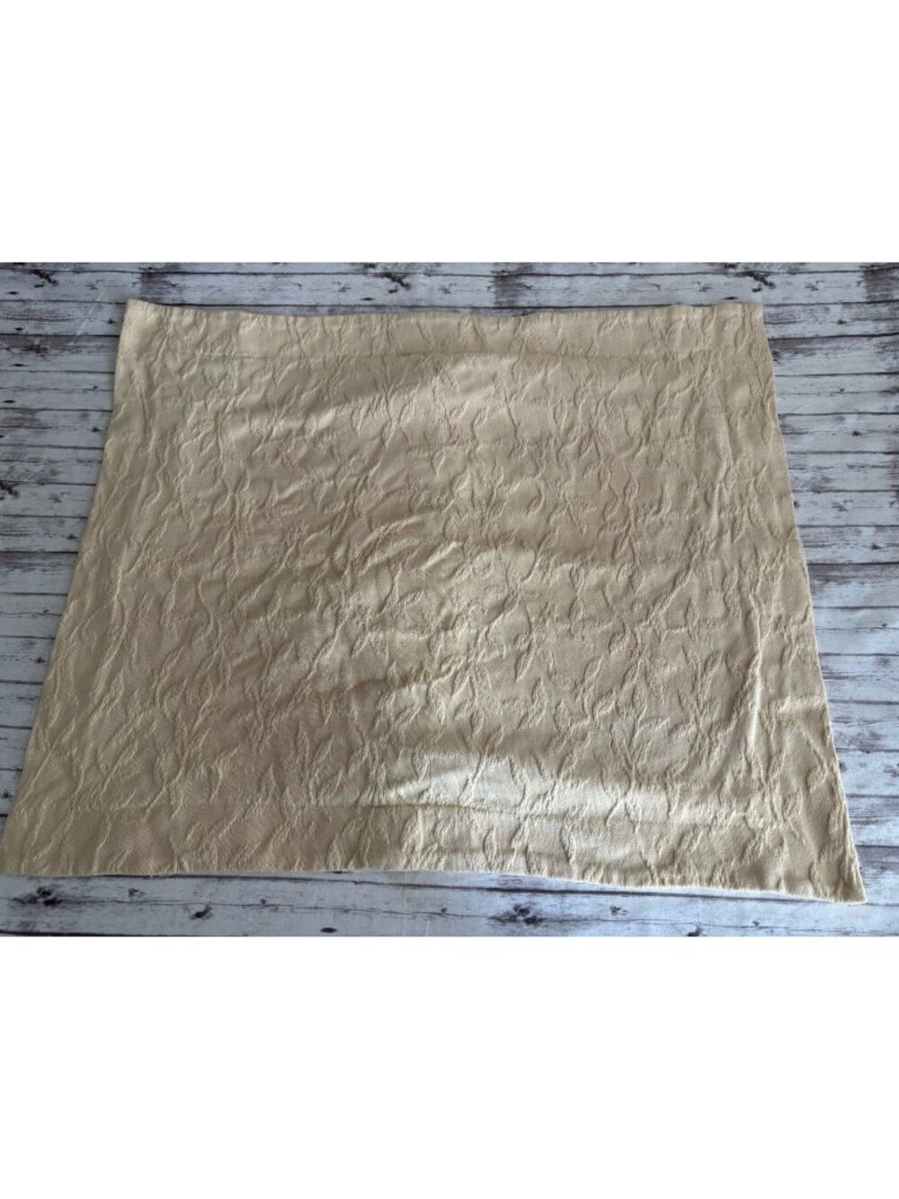LL Bean Light‎ Yellow Matelasse Textured Jacquard Standard Pillow Sham ONE